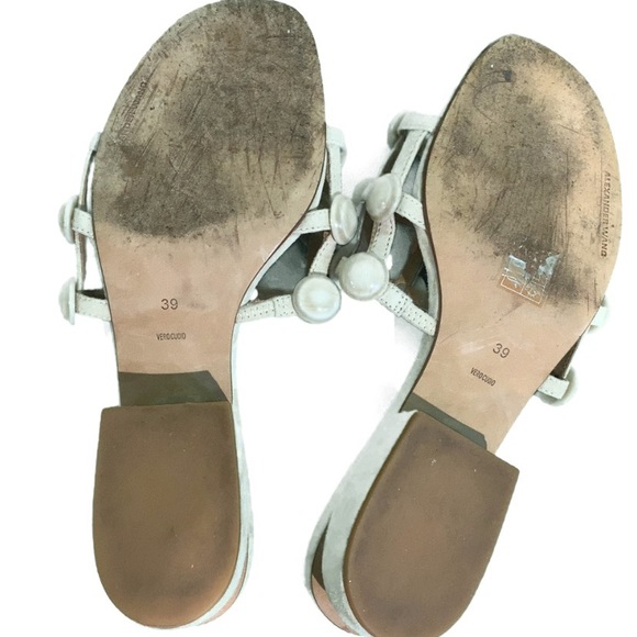 Alexander Wang Lou Caged Slides Studded Sandals - Picture 7 of 9